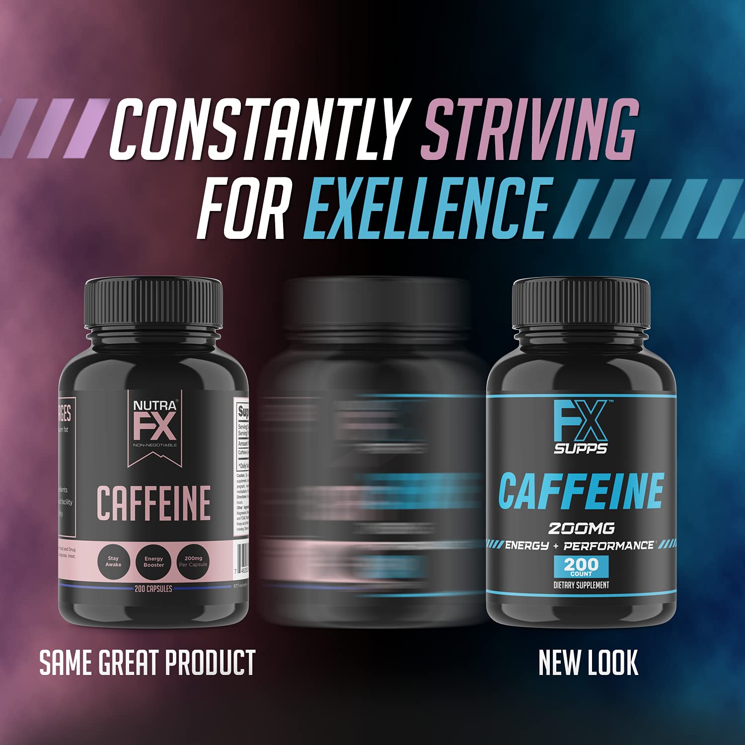 FX SUPPS Caffeine Pills travel kit ready for consistent energy on trips.