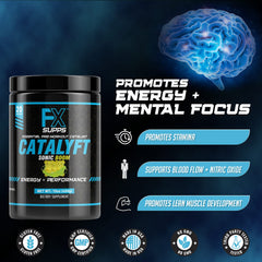 FXSUPPS Catalyft clean ingredient panel highlighting transparent formula.
