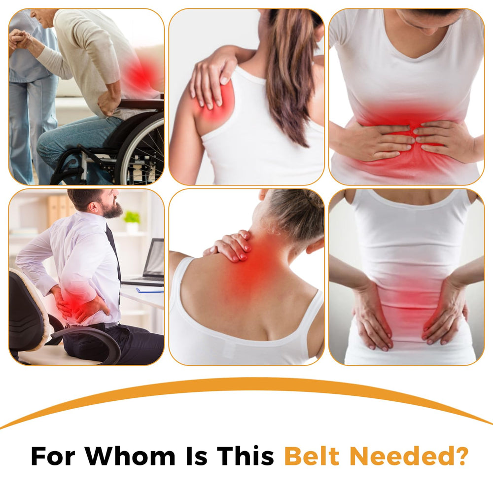 fyovuv red light therapy belt side view shows versatile wrap for back and waist