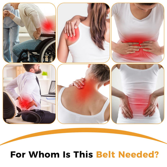 fyovuv red light therapy belt side view shows versatile wrap for back and waist