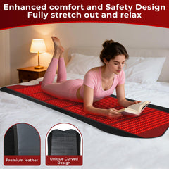 fyovuv red light therapy mat three modes and timer for customizable sessions