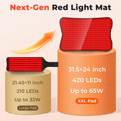 fyovuv red light therapy mat for legs, knees and feet to support warmth
