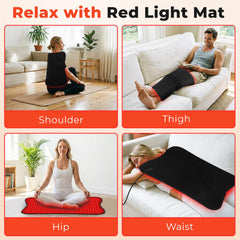 fyovuv red light therapy mat portable and foldable for home or travel