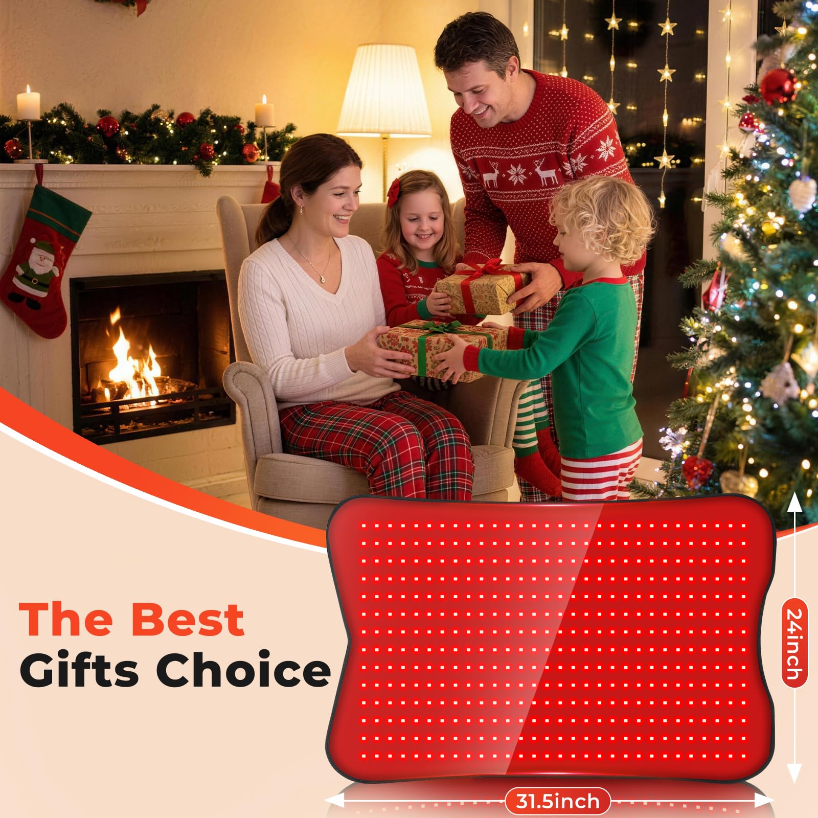 fyovuv red light therapy mat with remote and timer for easy sessions