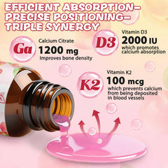 Fzjjyana peach drops dispensing for easy daily calcium dosing with water.