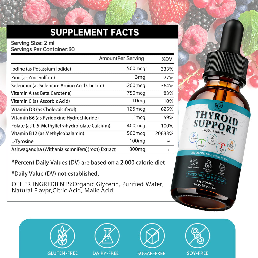 Fzjjyana ashwagandha and L-tyrosine on label suggest adaptogenic and amino acid support.