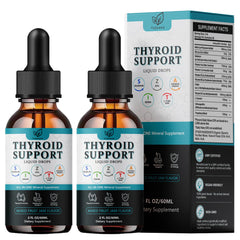 Fzjjyana thyroid drops bottle shows convenient 2 ml daily serving for energy support.