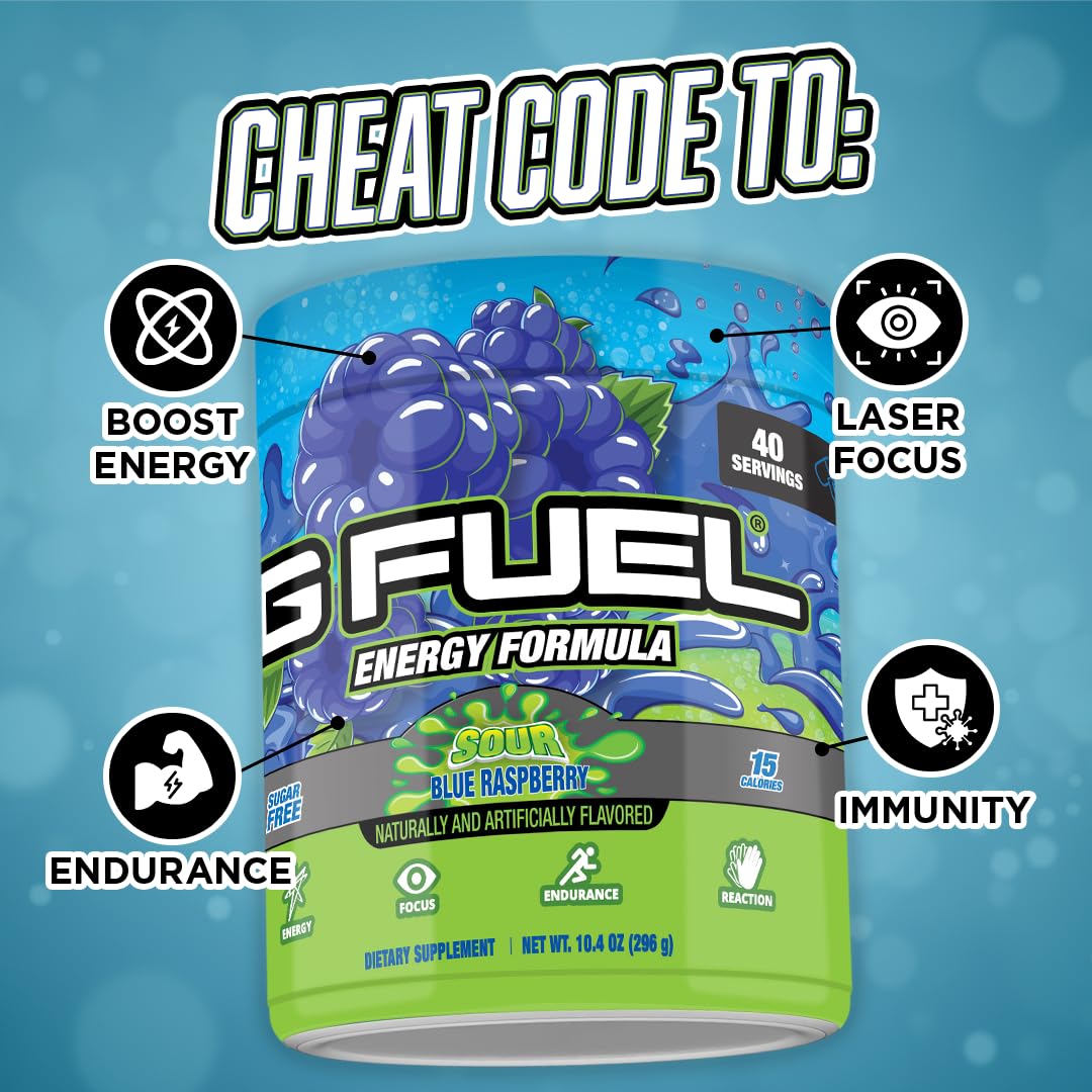 G Fuel Chug Rug powder-scoop shows fine texture ideal for smooth mixing