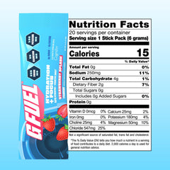 Packaged box and label for long-lasting energy and hydration during workouts.