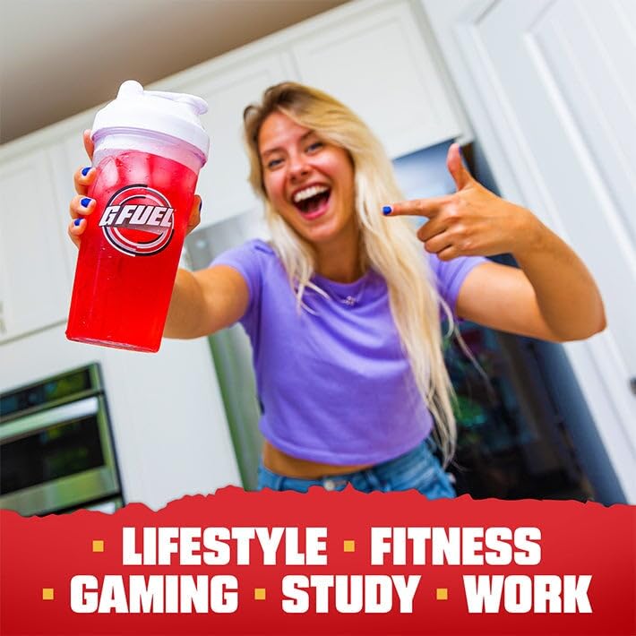 G Fuel Nightmare On Elm Street 2.0 Tart Fruit Punch flavor in a shaker cup