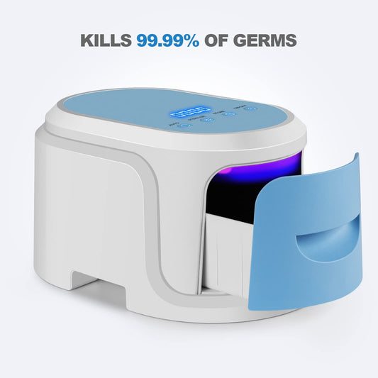 GAAVTHI UV Sanitizer Box drawer open highlights easy item loading and unloading