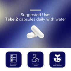 GABA+ bioPerine absorption icon indicates enhanced ingredient uptake