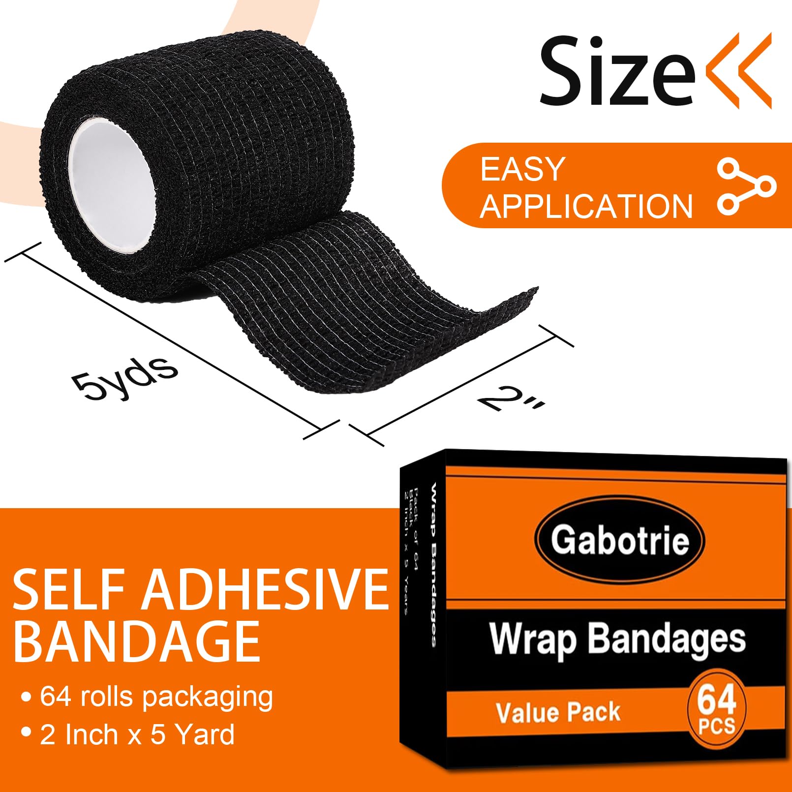 Gabotrie breathable elastic athletic tape remains secure during workouts and sweat.