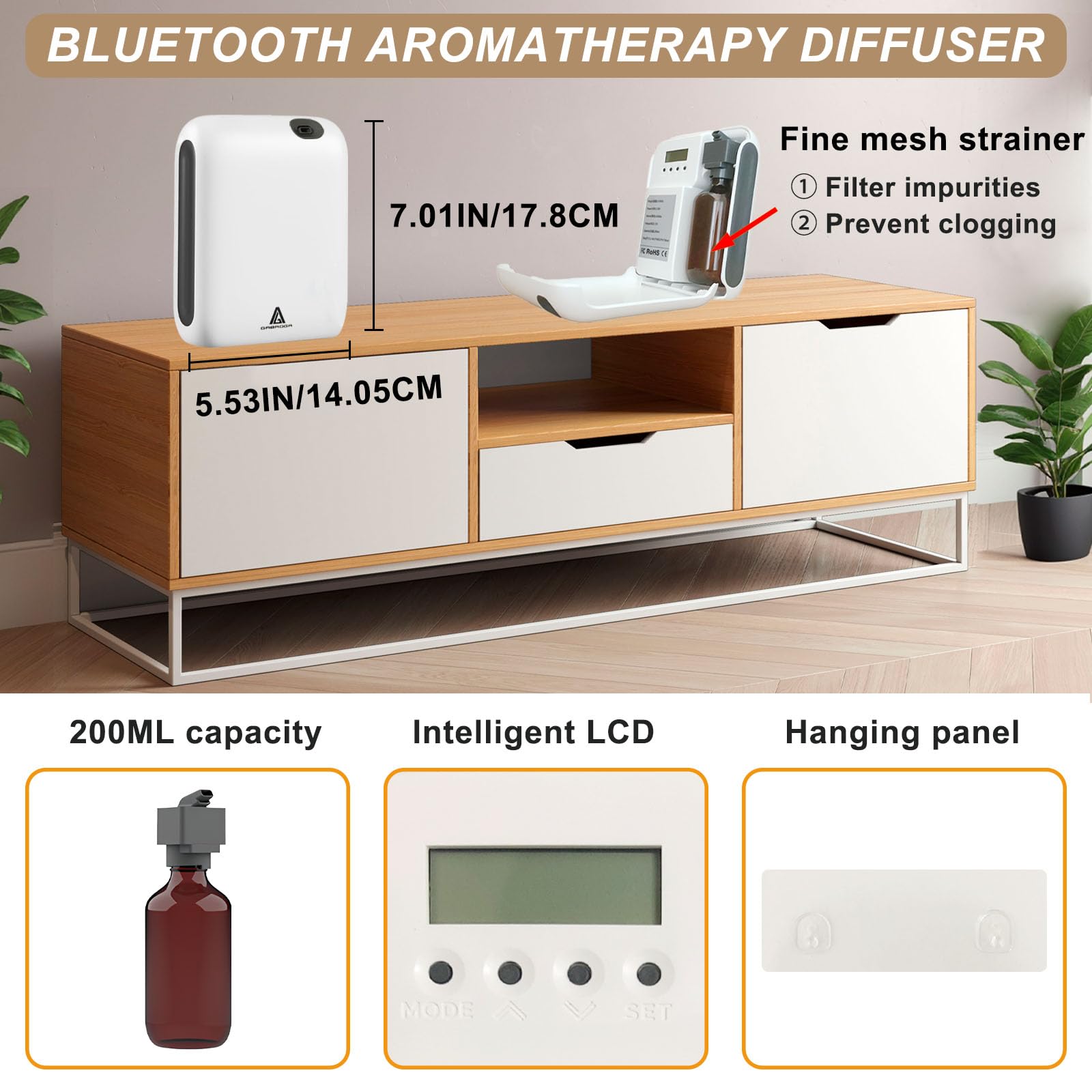 Gabroga diffuser safe for kids and pets in a family room
