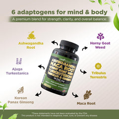 GADE NUTRITION Ashwagandha label highlights non-GMO formulation