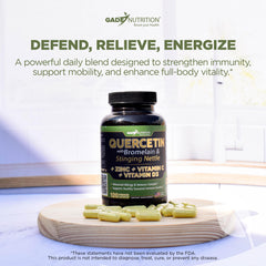 GADE NUTRITION Quercetin veggie capsules front-pack view