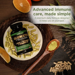 Gade Nutrition zinc tablet complements quercetin for immune balance.