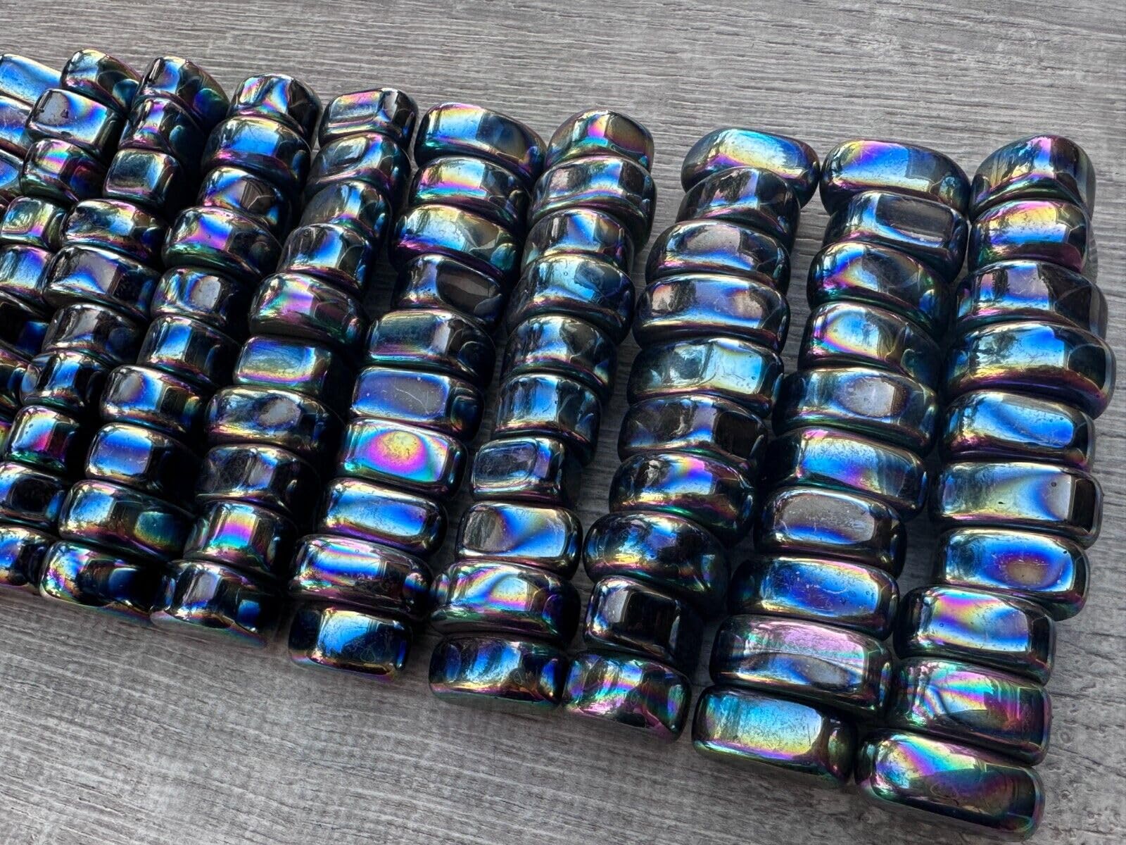 GAF Treasures Rainbow Magnetic Hematite stones carried in pockets for steady awareness