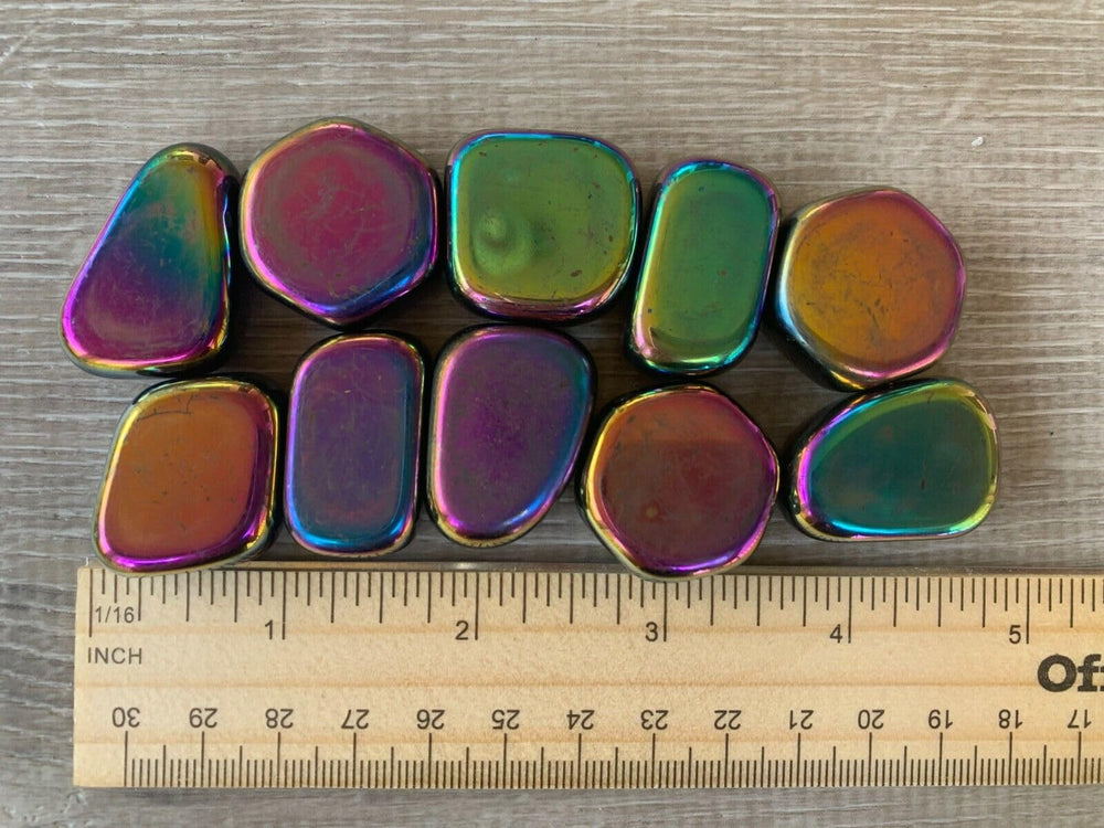 GAF Treasures Rainbow Magnetic Hematite stones show natural variation and Grade A quality