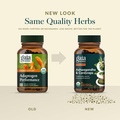 Gaia Herbs Adaptogen Performance ingredient blend showcases herbal synergy for daily use
