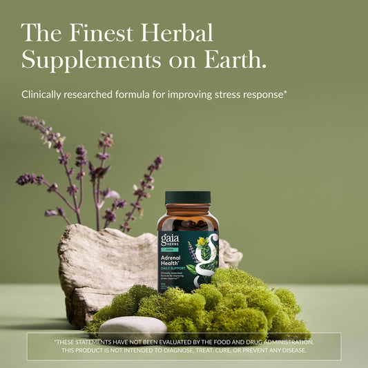Gaia Herbs Adrenal Health ashwagandha capsule for steady energy