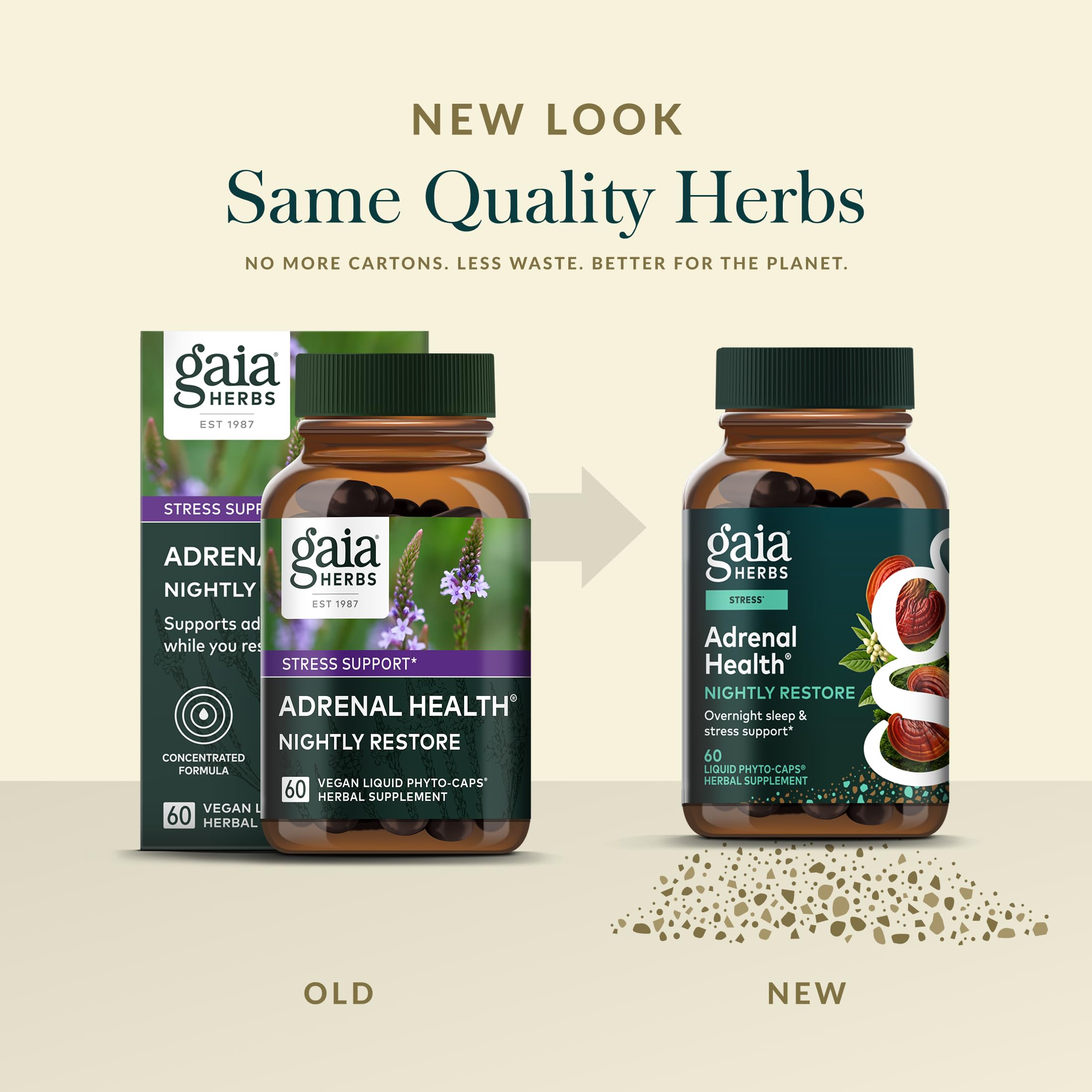 Gaia Herbs Ashwagandha roots featured for traditional balance in the mix