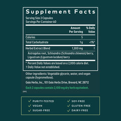 Gaia Herbs Astragalus Supreme capsules ready for daily immune support