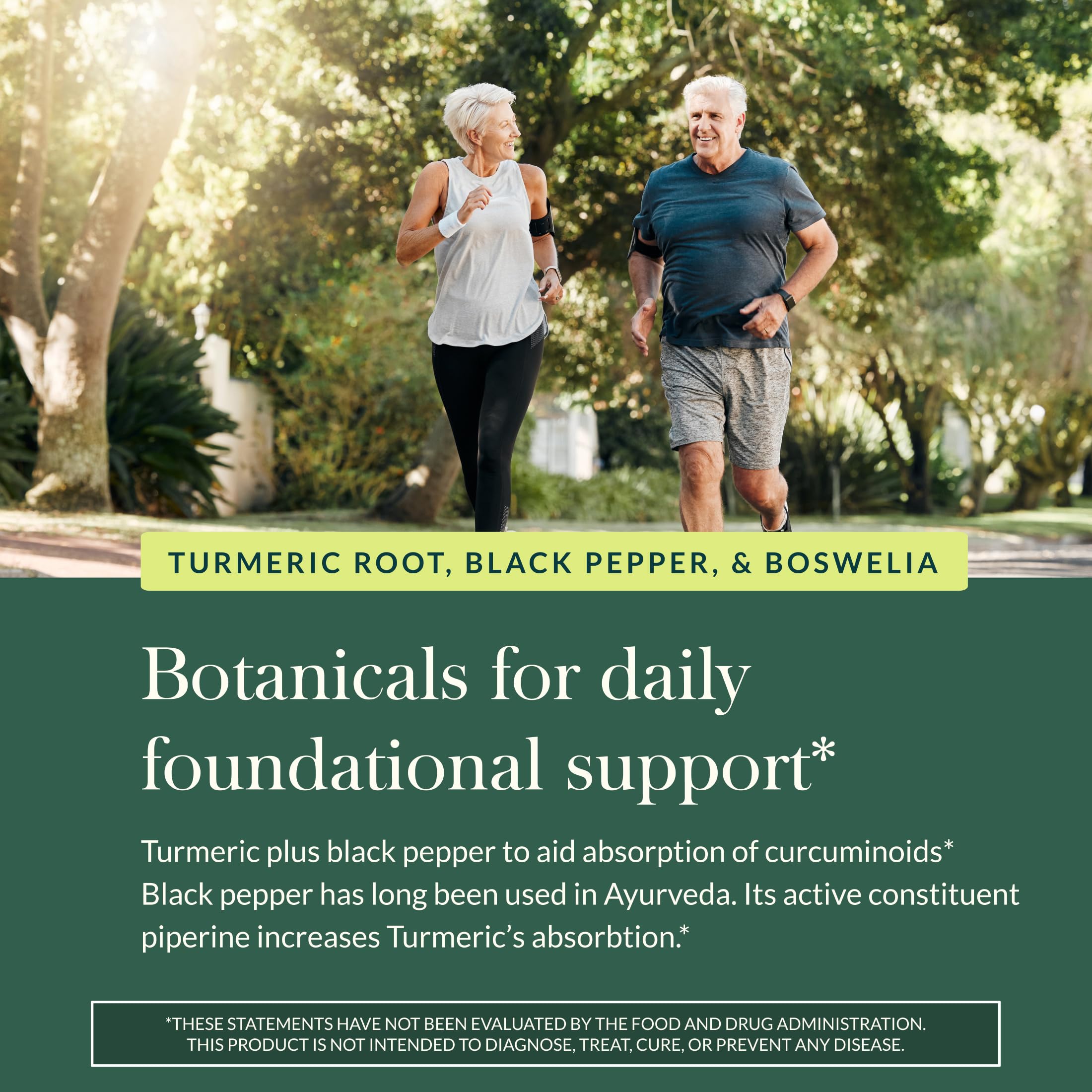 Gaia Herbs black pepper extract signals enhanced absorption.