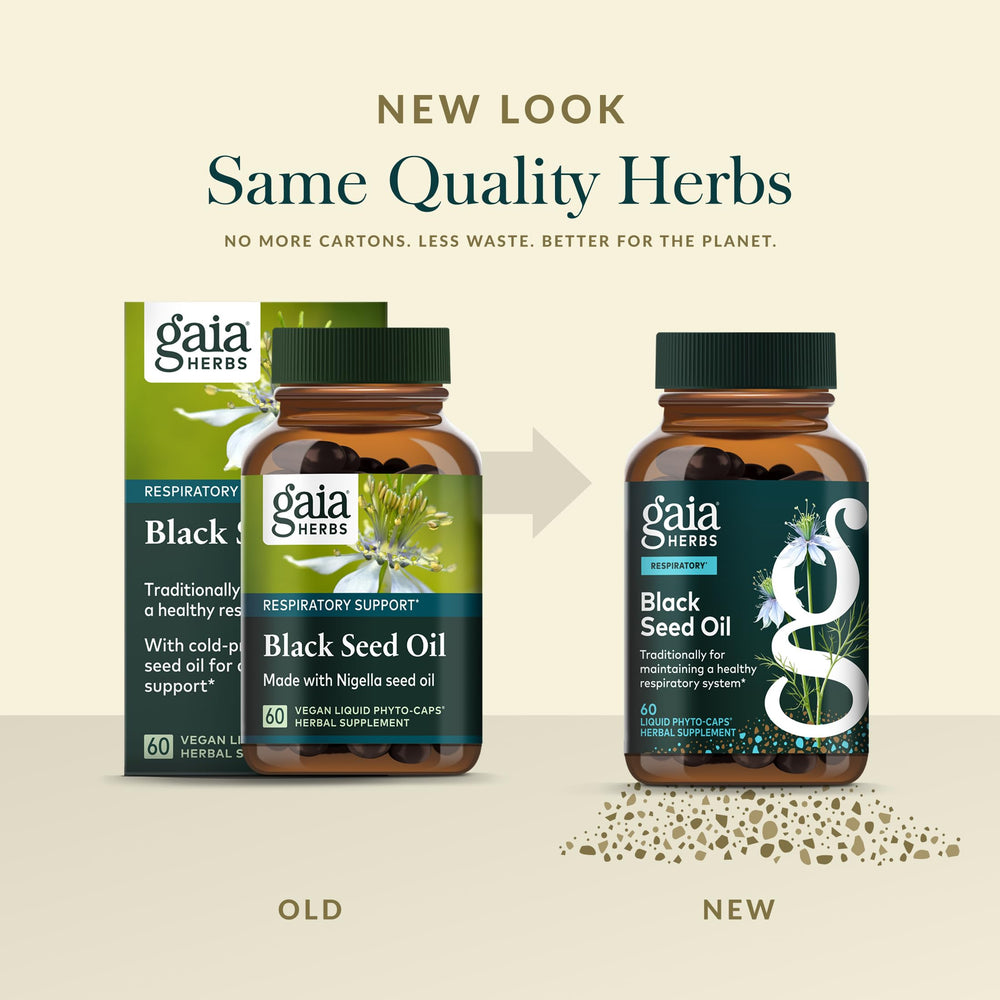 Gaia Herbs immune-support bottle showcases natural wellness alignment