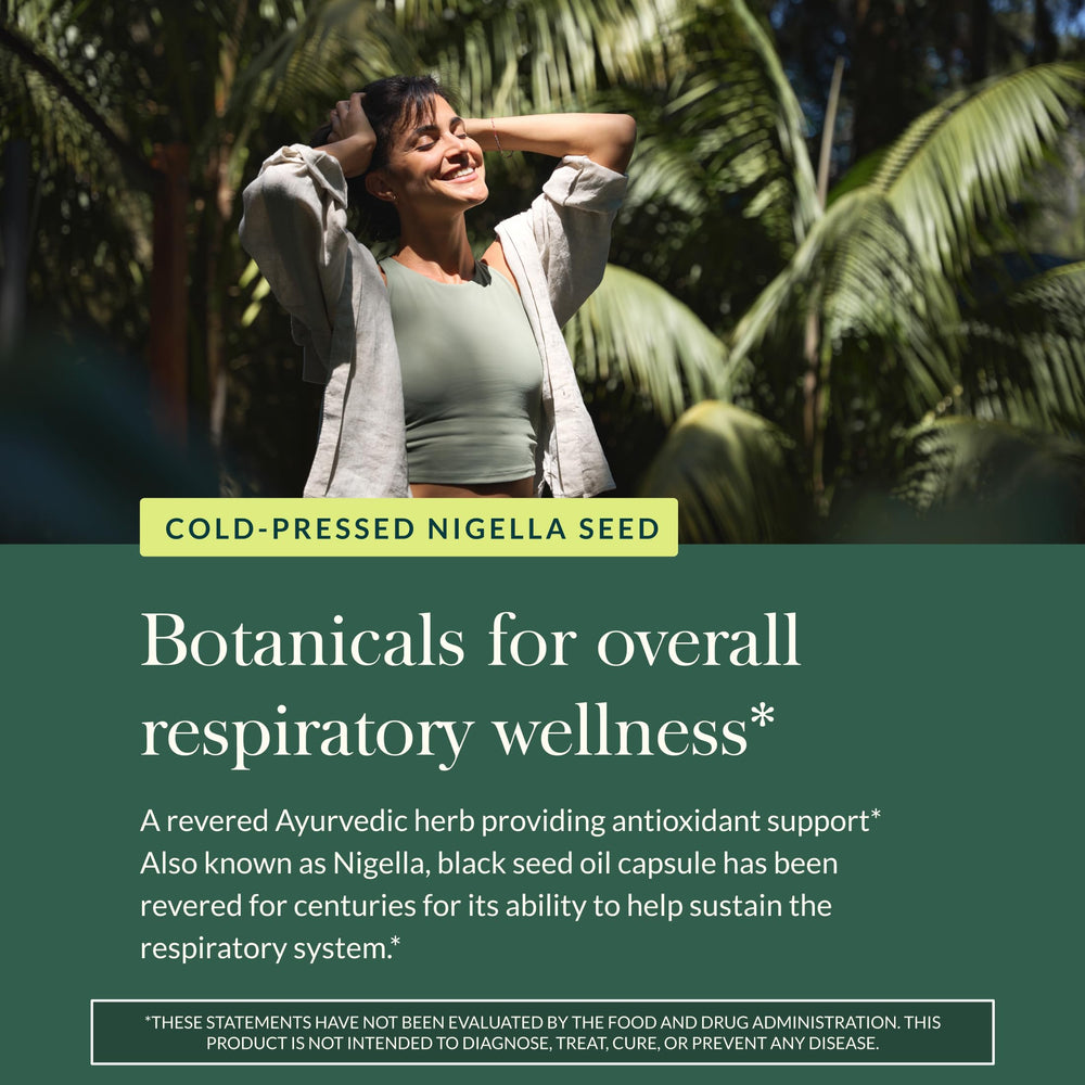 Gaia Herbs oil ingredient panel shows full-spectrum cold-pressed extract