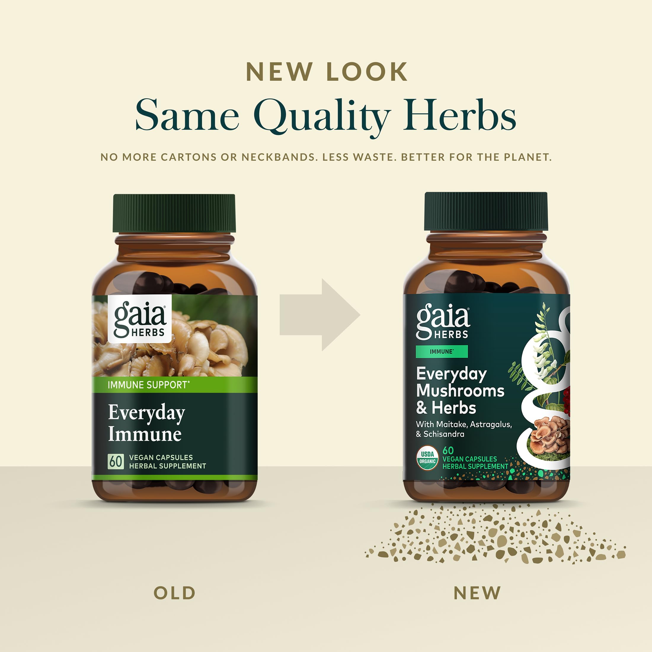 Gaia Herbs Everyday Immune astragalus root close-up, part of the daily wellness blend.
