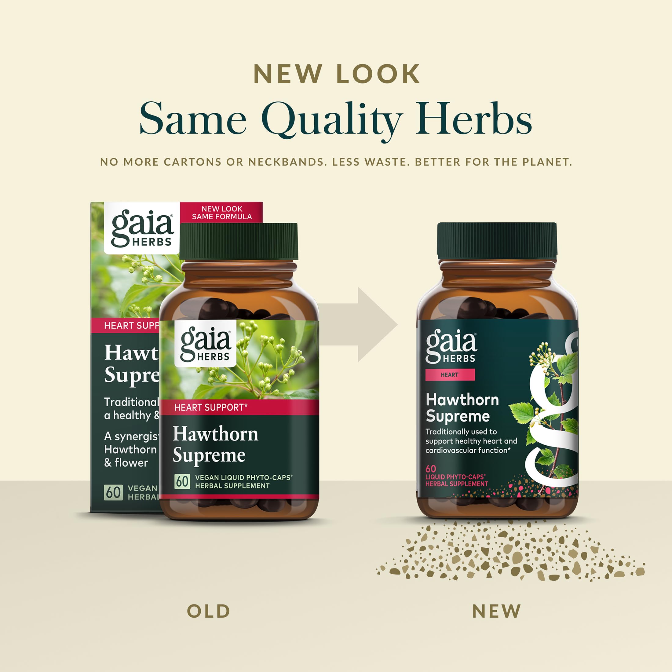 Organic Gaia Farms sourcing ensures high-quality, regenerative ingredients.