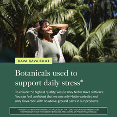 Vibrant kava plants behind Gaia Herbs noble cultivars.