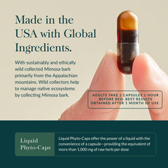 Gaia Herbs Menopause Nighttime capsules inside illustrate a simple nightly routine