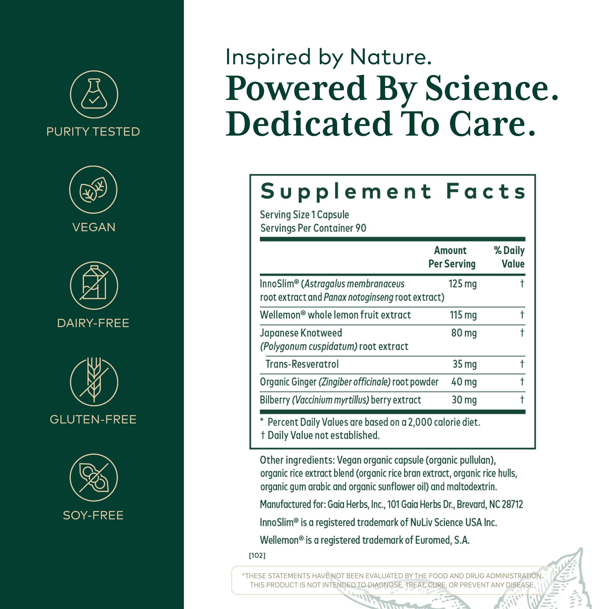Gaia Herbs PRO AMPK Activator capsules ready to support cellular energy.