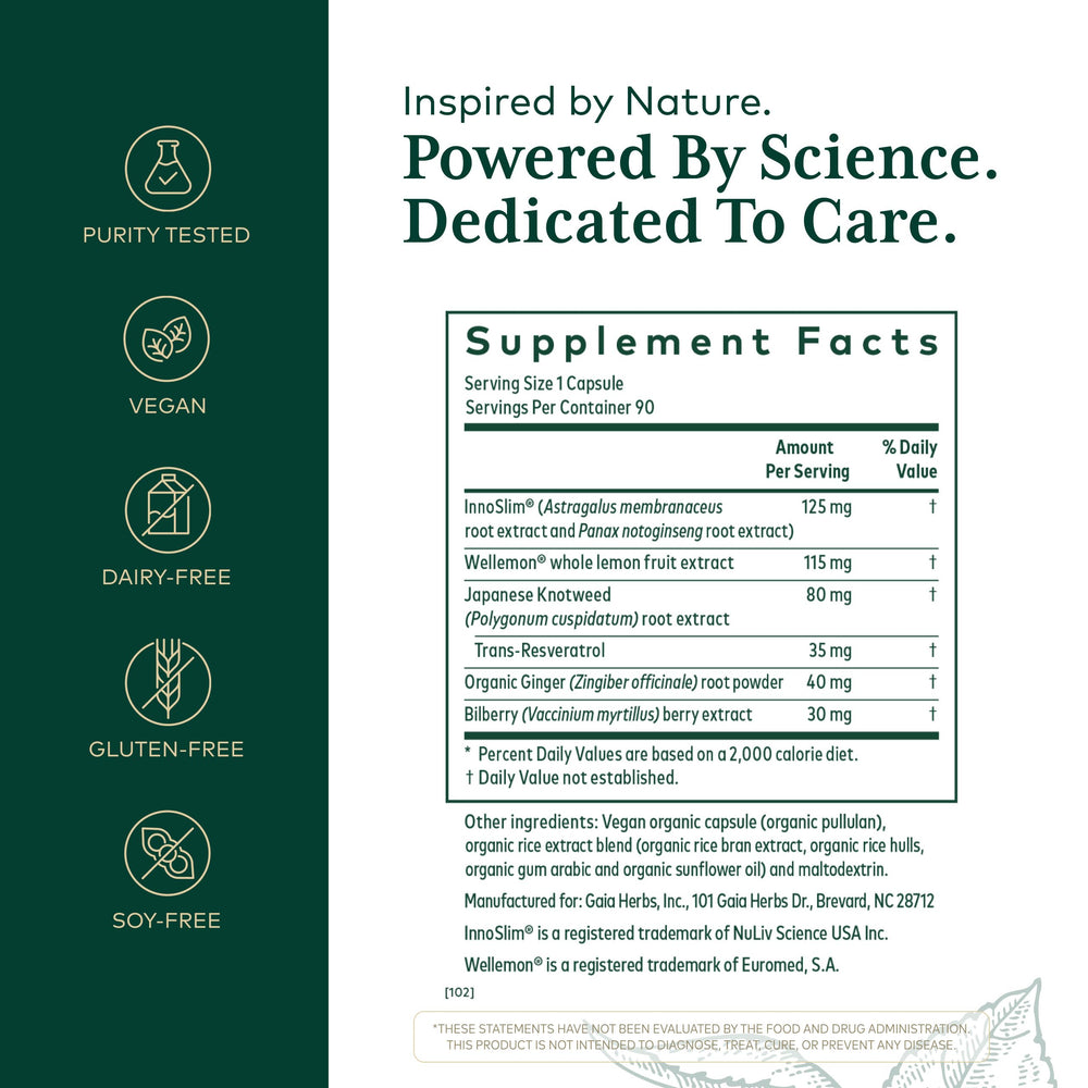 Gaia Herbs PRO AMPK Activator capsules ready to support cellular energy.
