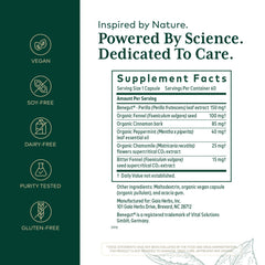 Gaia Herbs PRO Benegut ingredient supports digestive comfort in a herbal blend.