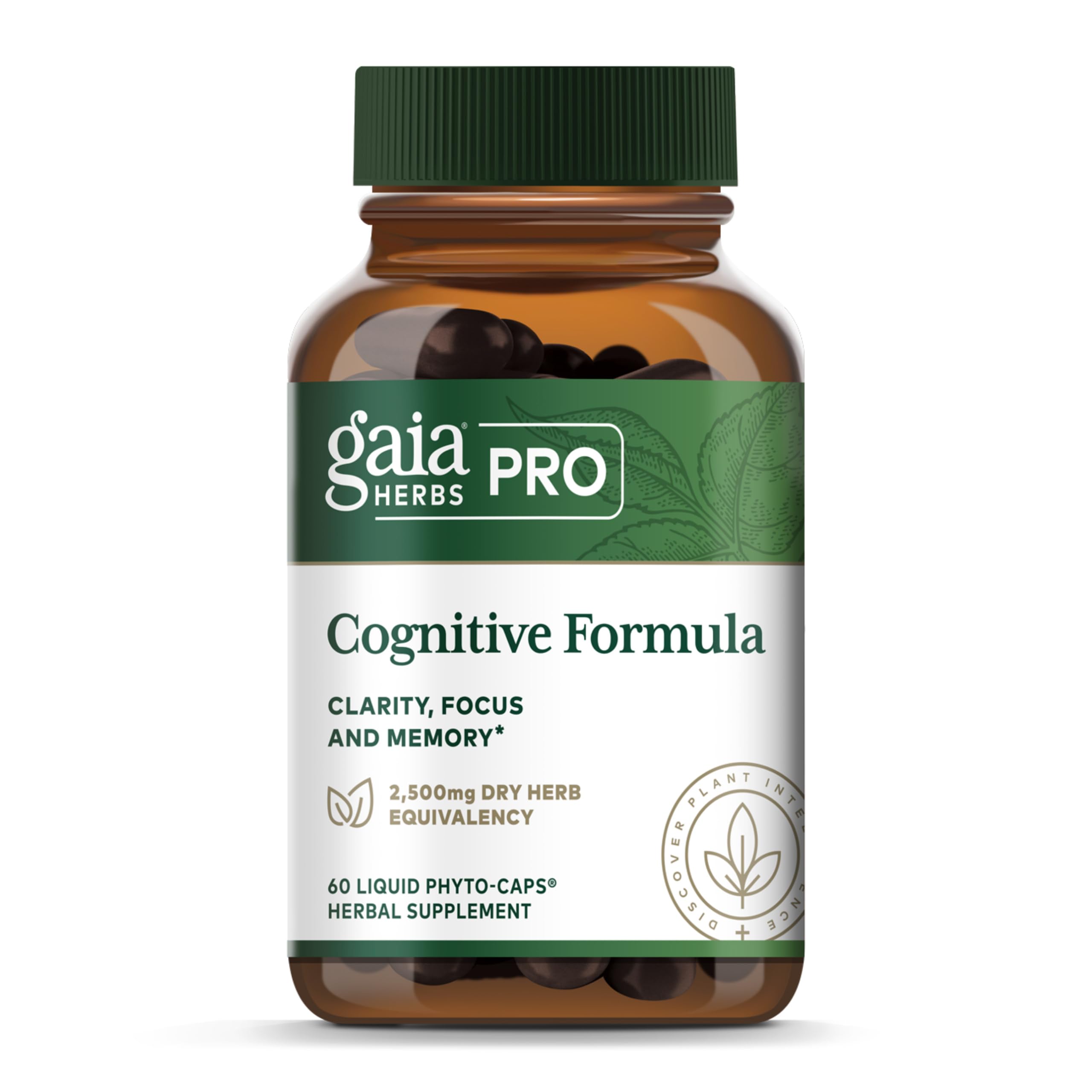 GAIA HERBS PRO Cognitive Formula bottle for daily focus and clarity