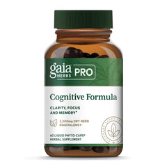 GAIA HERBS PRO Cognitive Formula bottle for daily focus and clarity