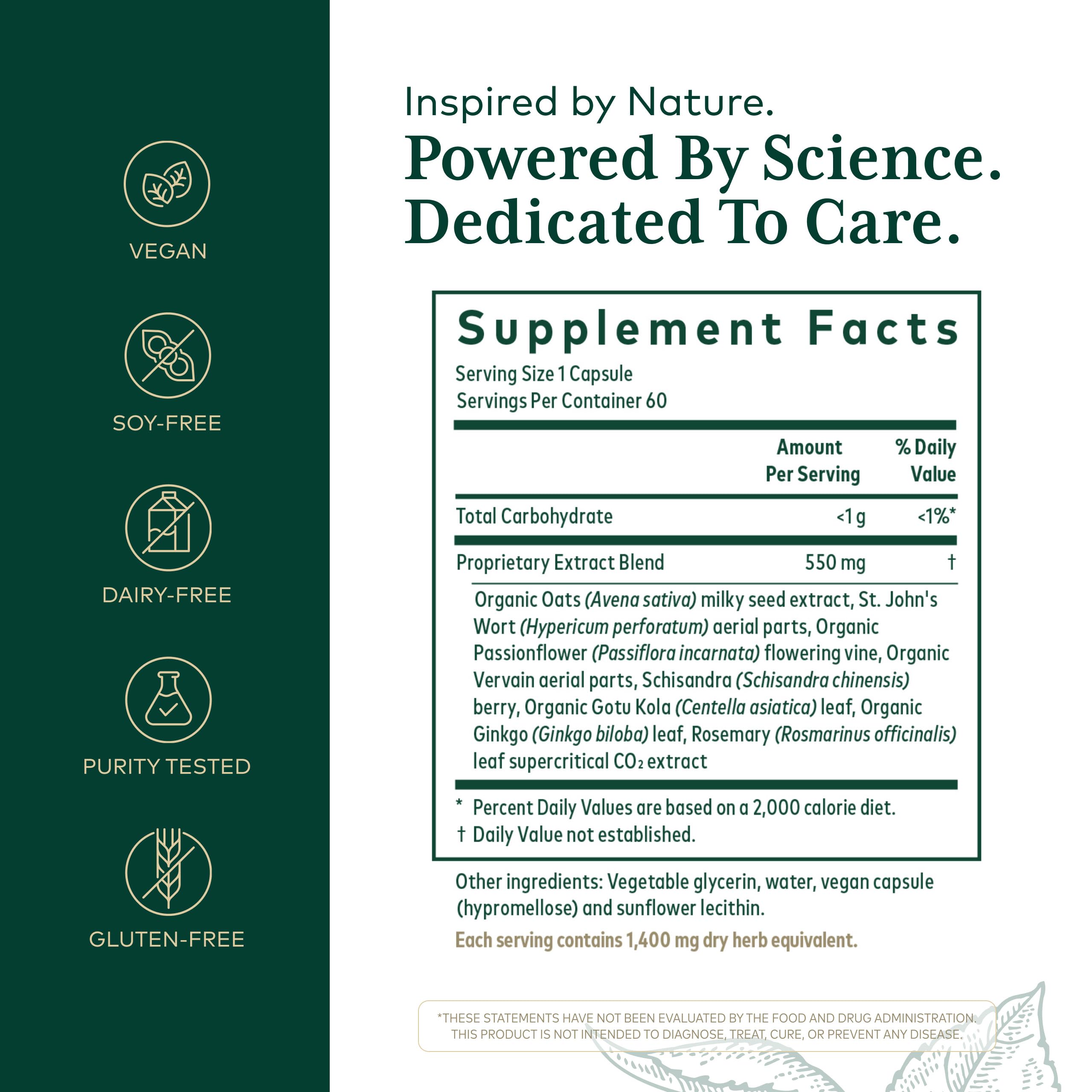 Gaia Herbs PRO Emotional Balance capsules designed for calm days.