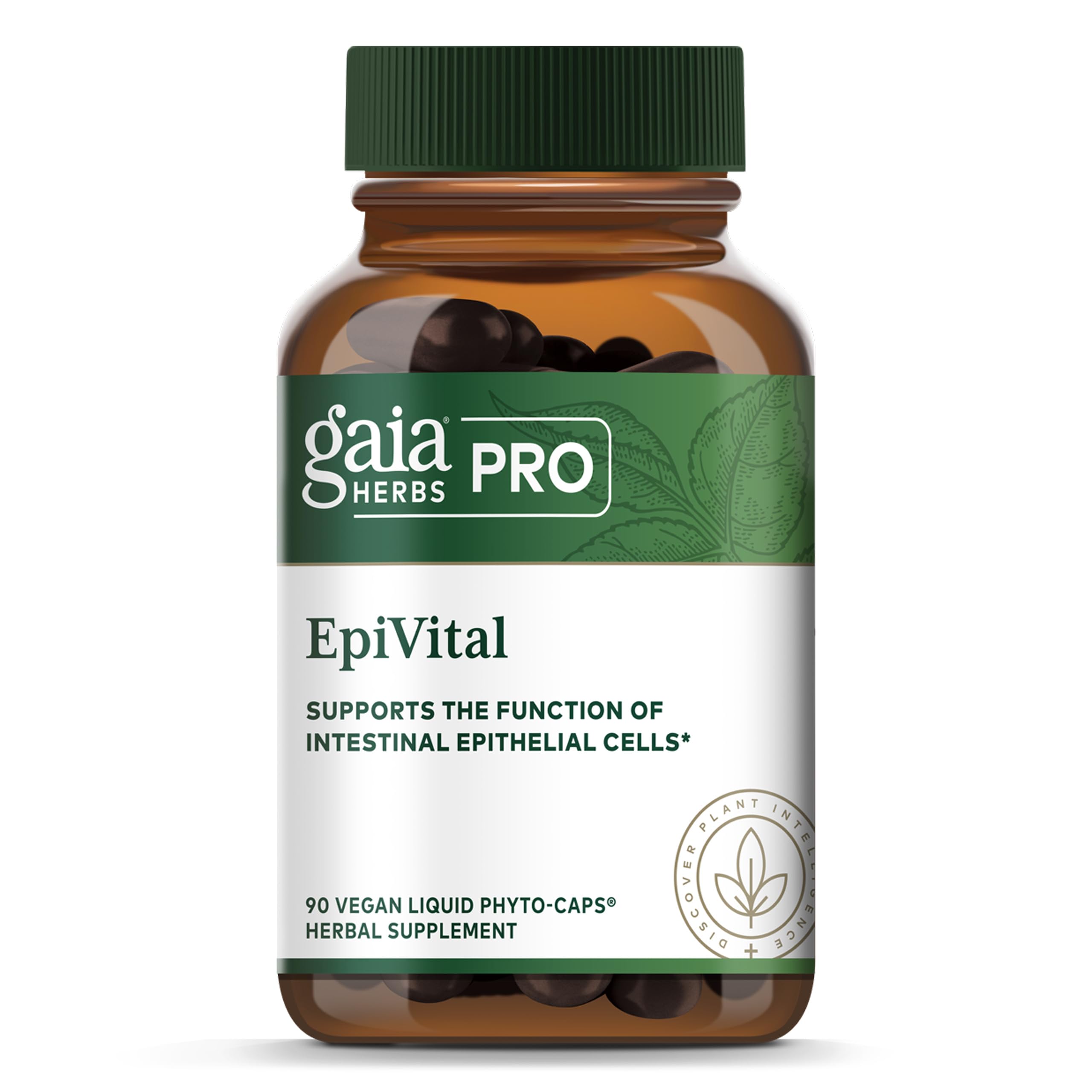 Gaia Herbs PRO EpiVital bottle pour for on-the-go digestive support.