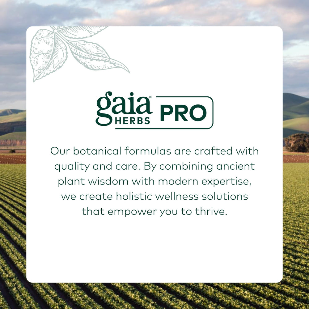 Gaia Herbs PRO EpiVital digestive health scene emphasizes absorption benefits.