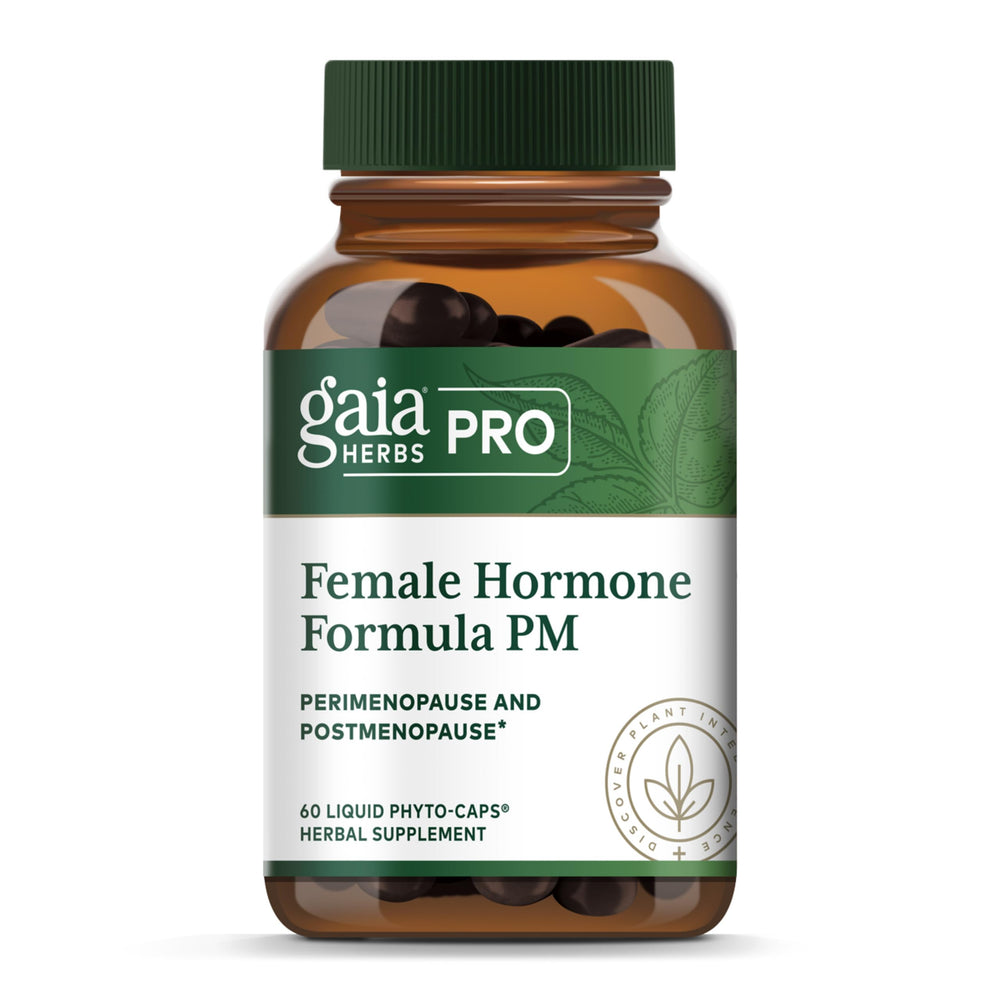 Gaia Herbs PRO PM bottle for restful sleep support.