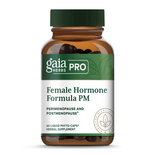 Gaia Herbs PRO PM bottle for restful sleep support.