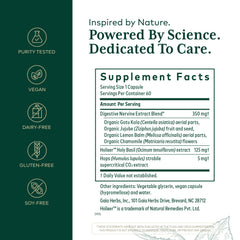 Gaia Herbs PRO GI Stress capsules closeup for convenient daily digestion support