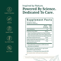 Gaia Herbs PRO Holy Basil leaf capsule highlights plant-based digestive comfort