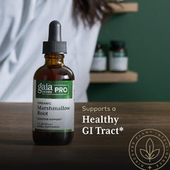 GAIA Herbs PRO marshmallow root organic certification marks farm standards