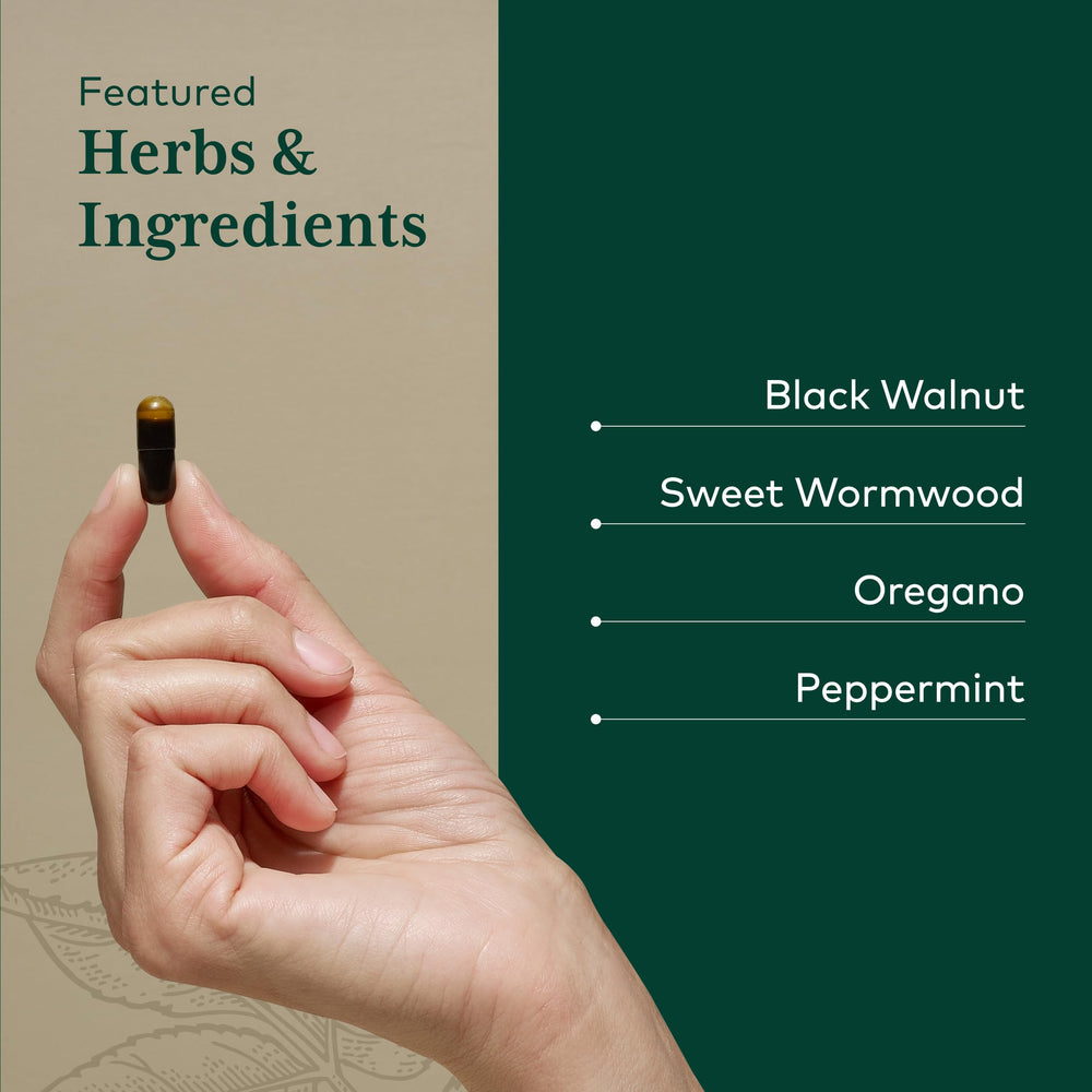 GAIA Herbs Pro Microbiome Cleanse bottle in hand demonstrates premium herbal formula.