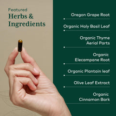 Gaia Herbs PRO Oregon grape root bottle emphasizes immune-supporting digestive health