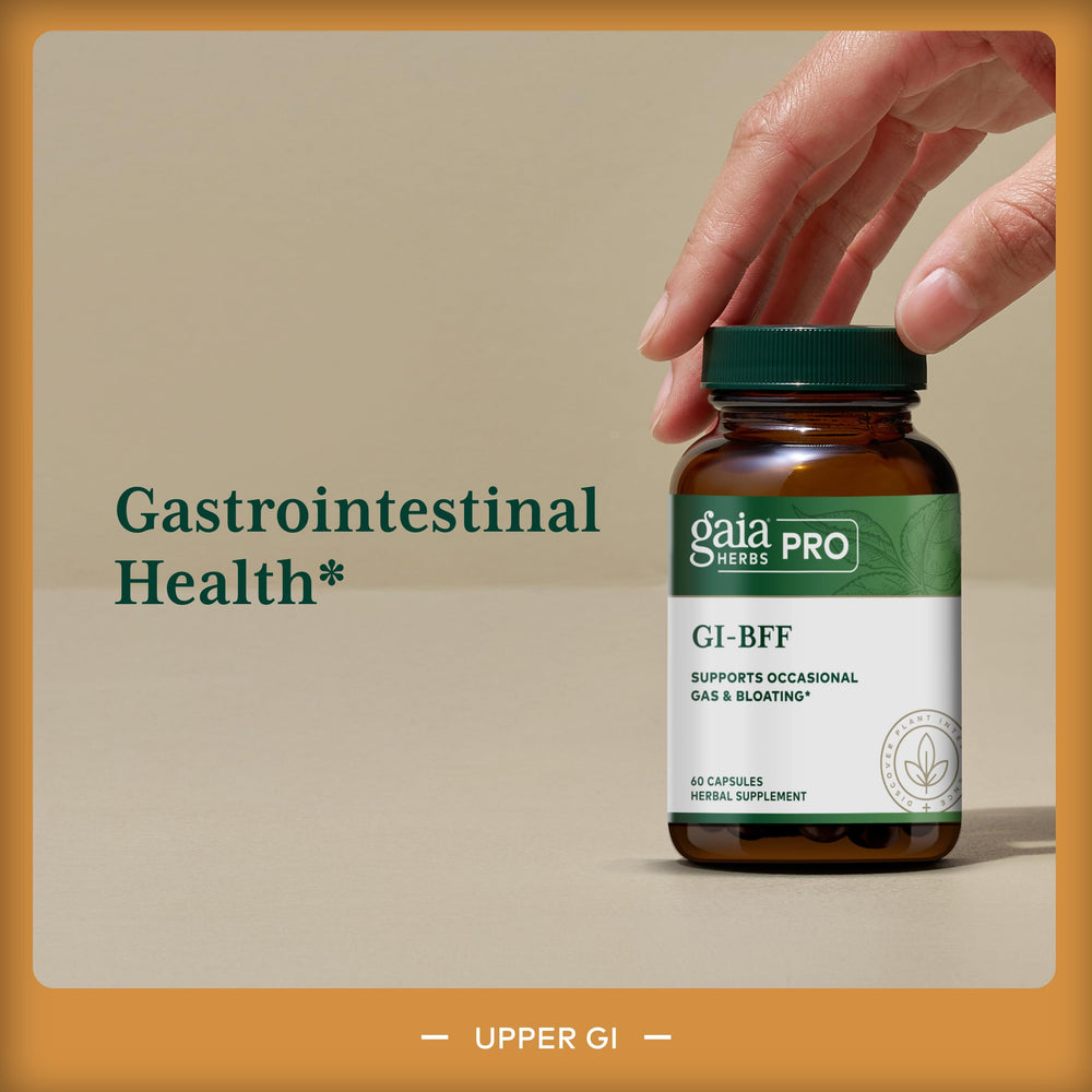 Gaia Herbs PRO organic fennel image highlights gentle digestion and aroma.